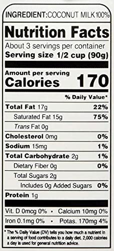 Aroy-D 100 Milk 8.5 Oz , Coconut, 1 Count, (Pack of 6) (Ven_FD39-193)