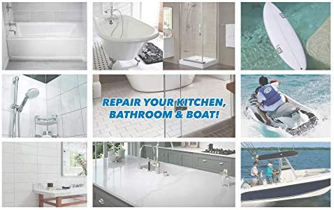 Gelcoat Products 58-204 Tub and Shower Repair Kit Sealers, White