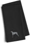 Caroline's Treasures BB3396BKTWE Scottish Deerhound Black Embroidered Kitchen Towel Set of 2, 19 X 25, Multicolor