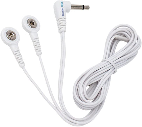 Discount TENS, Omron Compatible Lead Wires. Replacement Lead Wires for Omron Electrotherapy Devices. (PM3030, 2 Snap)