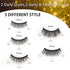 Richsky Magnetic Eyelashes, 3D Reusable Natural Magnetic Eyelashes Waterproof Set with 10ml Upgraded Hypoallergenic Magnetic Eyeliner Kit,Easy to Apply-No Glue(5 Pairs)