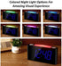 Extra Loud Vibrating Alarm Clock with Bed Shaker for Heavy Sleepers,Digital Bedroom Clock for Deaf Hearing Impaired Senior, 7 Night Light, Large LED Display,Dimmer, 2 USB Charger,12/24H,Battery Backup