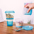 Cereal On the Go Cups Breakfast Drink Cups Portable Yogurt and Cereal To-Go Container Cup (Blue)