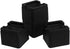 Muhome 3 Inch Heavy Duty Bed Risers Durable and Stackable Bed Lifts Fits to Casters or Legs of Sofa, Table, Couch and Bed Frame (4 Pack)