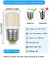 ZHENMING LED Refrigerator Light Bulb 4W Replacement AC100-265V 3.5W Refrigerator Bulb, E26 Medium Base Compact Bright Corn Lamp for Fridge Freezer Appliance Lighting, A15 Daylight White 5000K, 1 Pack