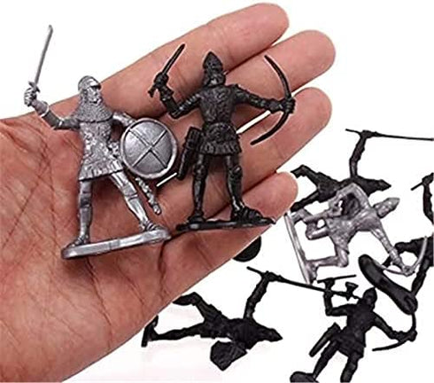 Army Toys, Army Men Toys for Boys,Medieval Knight Military Toys 28 Pieces of Warrior Horse Toy Soldier Models are Suitable for Learning Historical Warfare, Role-Playing and Giving Creative Gifts