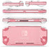 HEYSTOP Switch Lite Pink Cover Case for Girls, Glitter Bling TPU Protective Case with HD Tempered Glass Screen Protector and Thumb Grips with Shock-Absorption/Anti-Scratch Design - Glitter Bling