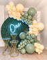 DIY Balloon Arch Kit Retro Olive Green Apricot Balloon Garland Kit-114pcs Avocado Green, Apricot Balloons For Baby Shower, Bridal Shower, Birthday Party, Wedding, Graduation, Anniversary Party
