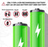 18650 Battery Charger Universal Smart 18650 Charger with LED Indicator for 3.7V Lithium ion Battery 18650 21700 26650 18500 16650 14500 Rechargeable Batteries (4 Bay)