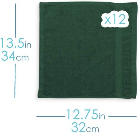 Hearth & Harbor Bath Towels - 100% Ring Spun Cotton Luxury Towels - Ultra Soft & Highly Absorbent, Bathroom Towels. Washcloths - Black