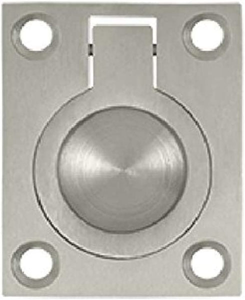 Deltana FRP175U15 1 3/4-Inch x 1 3/8-Inch Solid Brass Flush Ring Pull