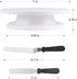Kootek 69 Pcs Cake Decorating Tools Supplies with Cake Turntable, 50 Disposable Pastry Bags, 12 Piping Tips, 2 Icing Spatula, 3 Icing Smoother and 1 Coupler, Basic White