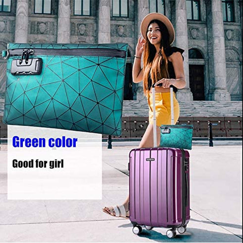 Smell Proof Bags with Combination Lock, 6"x 9" Smell Proof Pouch Container, Odor Proof Stash Bag for Travel - Keeps Scents Locked - Hide Odor and Scent?Green?