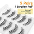 False Eyelashes Wispy Natural Look Lashes 5 Pairs Soft Faux Mink Lashes 3D 6D Volume Fluffy Frihappy Fake Eyelashes Packs DW4