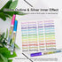 TIIKKASI Double Line Shimmer Markers Set 12 Colors, Metallic Glitter Silver Highlighter, Super Squiggle Self Outline Drawing Paint Pens, for Kids Doodle, DIY Project, Craft & Gift
