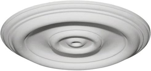 Ekena Millwork Traditional-CM12TR Ceiling Medallion (Fits Canopies up to 2 3/4"), 12"OD x 1"P, Primed