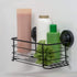 Gecko-Loc ?? Super Suction Cup Shower Caddy Bath Wall Shelf, Large Deep Bathroom Shampoo, Conditioner and Bath Gel Caddy Organizer - Kitchen Storage Basket - Rustproof Stainless Steel Black Finish