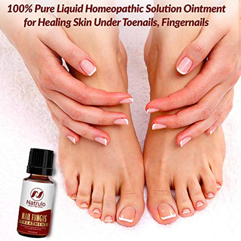 Nail & Toenail Fungus Treatment - Natural Anti Fungal Nail Balm with Tea Tree Oil - 100% Pure Liquid Homeopathic Infection Fighter Remedy - Destroys Fungus & Restores Clear Healthy Nails, Made in USA