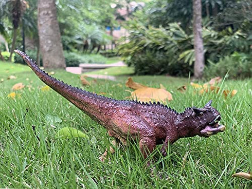 gemini&genius Carnotaurus Action Figure Dinosaur World Dino Park Toys Green Science Educational Realistic Design Dinosaur Figure for Home Decoration, Classroom Prize, Party Gifts to Kids