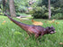 gemini&genius Carnotaurus Action Figure Dinosaur World Dino Park Toys Green Science Educational Realistic Design Dinosaur Figure for Home Decoration, Classroom Prize, Party Gifts to Kids