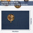BETEAM Placemats Set of 6, Woven Vinyl Placemats, Washable & Durable Table Placemats, Indoor/Outdoor Use Table Mats, Navy Blue