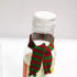 BESTOYARD 8pcs Mini Christmas Scarf Christmas Pet Scarf for Dog Cat and Wine Bottle Decoration for Xmas Party Holiday Dinner Table Ornament