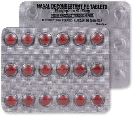 Amazon Basic Care Sinus pe, phenylephrine hcl tablets, 10 mg, 36 Count