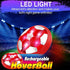 Camlinbo Kids Soccer Toys, Rechargeable Hover Soccer Ball Air Floating Soccer Valentines Gifts for Boy Girl Age 3-12 LED Light Up Toy Foam Bumper Valentines Day Indoor Outdoor Game Kid Toddler (Red)