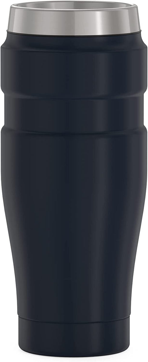 THERMOS Stainless King Vacuum-Insulated Travel Tumbler, 16 Ounce, Midnight Blue