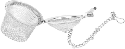 Tea Ball Infuser Stainless Steel Tea Strainer Mesh Ball Herbal Spice Filter Soup Infuser with Chain(L)