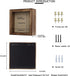 Freezing point Shadow Box Frame 8x8 Shadow Boxes Display Case with Linen Back Memorabilia Awards Medals Bouquet Photos Badge Memory Box Carbonized Small