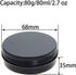 Othmro 20 Pack 2 oz Round Aluminum Cans Tin Can Screw Top Metal Lid Containers for Lip Balm, Crafts, Candles, Candies, 60ml