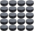 Othmro 20 Pack 2 oz Round Aluminum Cans Tin Can Screw Top Metal Lid Containers for Lip Balm, Crafts, Candles, Candies, 60ml