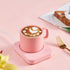 Coffee Mug Warmer, VOBAGA 4 Hours Auto Shut-Off Coffee Warmer Plate for Office Home Desk Use with 3 Temperature Settings, Electric Cup Warmer for Cocoa,Tea, Milk, Water, Pink (No Cup)