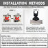 Shower Head Holder Adjustable Handheld Shower Head Bracket Adhesive Shower Wall Mount Holder Brass Shower Wand Holder Oil-Rubbed Bronze, Drill Free Glue Installation