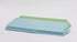 2pcs 15-inch Melamine Rectangle Tray with Friut and Cake,Set of 2 Multicolor