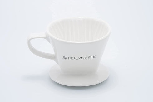 Blue Alx Coffee Ceramic Coffee Dripper - Size 02 / White