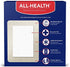 All Health Antibacterial Sheer Adhesive Pad Bandages, 3 in x 4 in, 30 ct | Helps Prevent Infection, Extra Large Comfortable Protection for First Aid and Wound Care