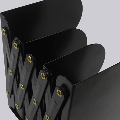 DARUITE Book Ends, Bookends, Book Organizer, Bookends for Shelves, Book Ends for Home Decorative, Adjustable Bookends, Book Ends for Office Heavy Duty, Non-Skid Bookend(Black x 1)