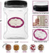 DilaBee Clear Plastic Storage Jars with Lids - 3 Pack - Half Gallon Square Containers for Candy, Cookie, Paint, Laundry Pods & More - Canisters with Pinch Grip Handles - BPA-Free - 64 Oz