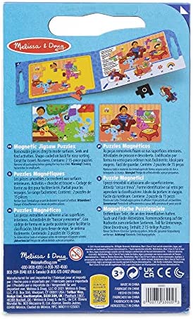 Melissa & Doug Blue's Clues & You! Take-Along Magnetic Jigsaw Puzzles (2 15-Piece Puzzles)