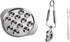 Cabilock Escargot Dining Set 12 Compartment Holes Snail Escargot Plate Tong Fork Set Oyster Serving Trays Stainless Steel Oyster Pan Shell Shaped Dishes for Lemons Sauce Oysters