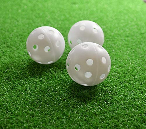 PrideSports Practice Golf Balls, Perforated, 12 Count
