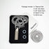 Haxtec Small Pill Box Titanium Pill Fob Necklace Nitro Mini Waterproof Pill Holder Lightweight Survival Case Keychain Pill Bottle for Purse Men & Women (TC10-Ti)
