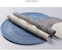 Round Braided/Woven Placemats, Indoor/Outdoor Placemat/Charger, Kitchen Mat for Dinning Table Washable Set of 6 Dark Grey
