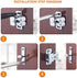 20 Pcs Cupboard Door Double Roller Catch, Kitchen Cabinet Door Latch Fasteners Door Stops Hardware Roller Catch Home Tool with Screws