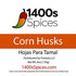 6oz Premium Corn Husks for Mexican Tamales, Hojas de Maiz Para Tamal Seleccionada, Large Tamale Wrappers by 1400s Spices