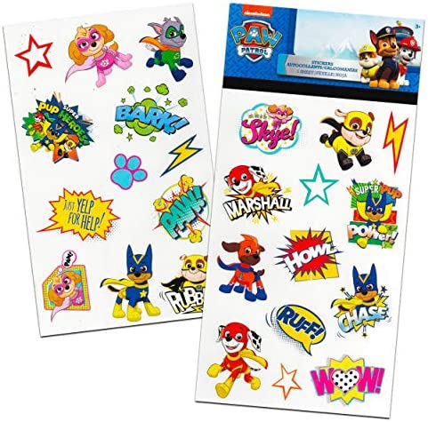 Paw Patrol Backpack for Girls ~ 2 Pc Bundle With Premium 11" Skye Paw Patrol Mini School Bag for Toddlers with Stickers and Tattoos (Paw Patrol School Supplies)