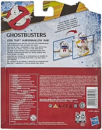Ghostbusters Fright Feature Stay Puft Marshmallow Man Ghost Figure with Fright Feature, Toys for Kids Ages 4 and Up