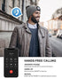 Bluetooth Beanie Hat with Light, Unisex USB Rechargeable 4 LED Headlamp Cap with Wireless Headphones, Unique Christmas Birthday Gifts for Men Him Husband Teen (Black)
